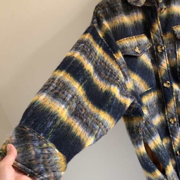 Urban Outfitters oversized plaid wool blend shacket - Picture 5 of 9